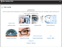 Tablet Screenshot of monophtalmoparis.com